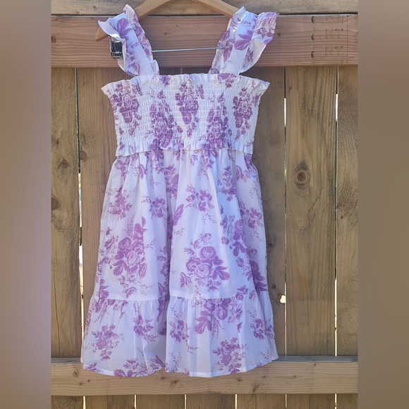 Janie and Jack The Emily Floral Smocked Sundress - Picture 5 of 12